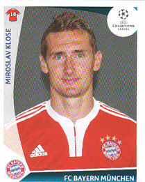 Miroslav Klose Bayern Munchen samolepka UEFA Champions League 2009/10 #20